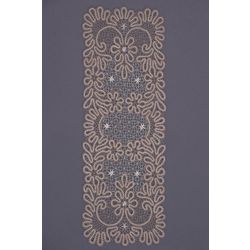 Снежинка / Snowflake / Lace rectangular track with floral stylized ornament