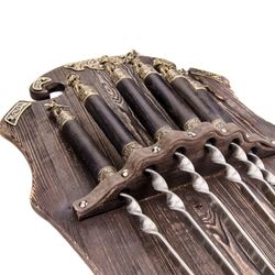 Золотая антилопа / Collectible souvenir set of skewers (6 pcs.) With a tip "Hunter"