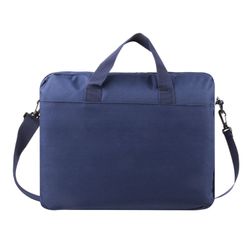 Business bag for documents made of fabric with zipper, 37х32х5 cm, blue, ROSE "Manager"