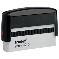 - How to stamp, impression size 70х10 mm, blue, TRODAT 4916 P4, pillow included