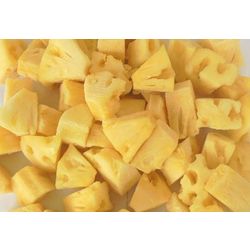 Frozen pineapple slices