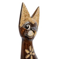 Decor and Gift / Wooden figurine "Cat" 60 cm