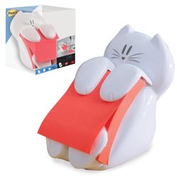 POST-IT / Dispenser for Z-blocks (stickers) "Cat" + Z-block in a set 76x76 mm, 100 sheets
