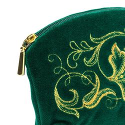 Торжокские золотошвеи / Velvet cosmetic bag "Romance"