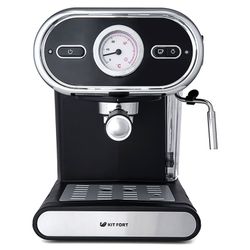 Coffee maker horn KITFORT CT-702, 1100 W, volume 1 litre, 15 bar, hand cap, black