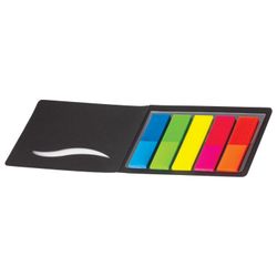 Bookmark HOPAX adhesive NEON, plastic, or 12x45 mm, 5 colors x 25 sheets in the cover, Euro slot