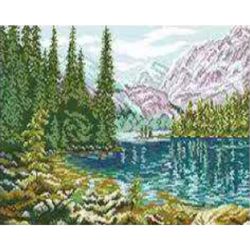 Опт-картина / Cross-stitch Mountain lake