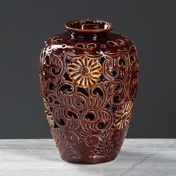 Керамика ручной работы / Table vase "Basket" 22 cm