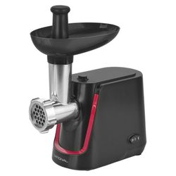 NATIONAL NK-MG012 meat grinder, 2000 W, 2.2 kg/min performance, 1 nozzle, reverse, plastic, black/raspberry
