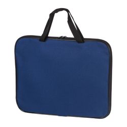 The zip folder with handles A4, blue, 350х270 mm