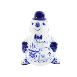 Гжельский Фарфоровый завод / Sculpture Snowman-master cobalt