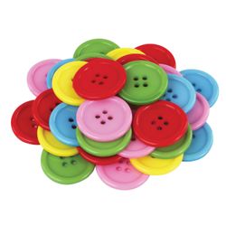 The buttons are decorative Round, plastic, 25 mm, 5 colors, 40 g, TREASURE ISLAND
