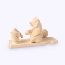 Богородская игрушка / Wooden souvenir "Tea Party"