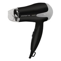 Hairdryer POLARIS PHD 1215T, 1000 W, 2 speed, 2 heat settings, foldable handle, black