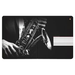 Альт / Notebook A5 48 l. staple, cage, foil, hybrid varnish, paper 70 g / m2, "JAZZ CAFE" / 10 pcs.