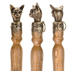 Золотая антилопа / Shoe spoon "Cat's head"