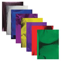 Carton couleur, A4, MIROIR, 8 feuilles de 8 couleurs, 180 g/m2, ÎLE DES TRÉSORS, 210x297 mm