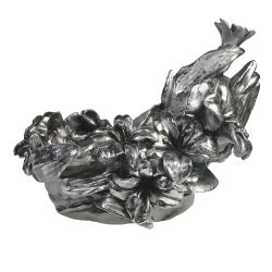 Ремеко / Stand for a bottle "Lilies" (silver) L28W20H20 cm