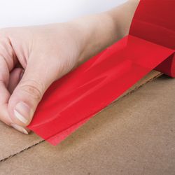 BRAUBERG / Packaging adhesive tape 48 mm х 66 m, RED, 45 microns thick