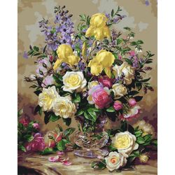 Опт-картина / Painting by numbers 40x50 GX 27977 Rich bouquet