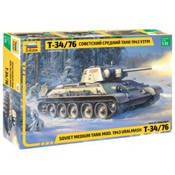 ZVEZDA / Kombinierter sowjetischer mittlerer Panzer "T-34/76" 43g.