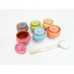 Вятская керамика / Set 1/6, 6 pots 0.7l each