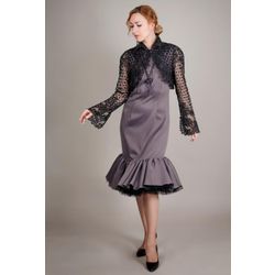 Снежинка / Snowflake / Dress female "Russian Seasons" of the adjacent silhouette