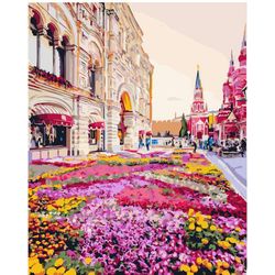 ВанГогВоМне / VanGogVoMne / Paint by number "At Red Square" 40x50 cm