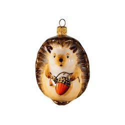 Ариель / Christmas tree toy "Hedgehog with acorns", 10 cm