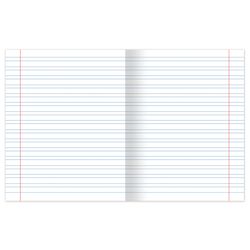 HATBER / Notebook GREEN cover 12 sheets, narrow line with margins, offset / 20 pcs.