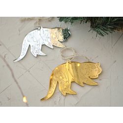 Ленивые Бобры / Christmas tree toy mirrored "Tiger"