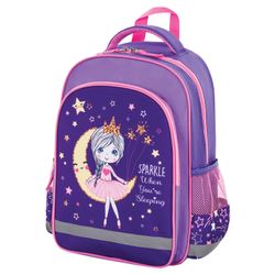 ПИФАГОР / Backpack PIFAGOR SCHOOL for primary school, Moon princess, 38x28x14 cm