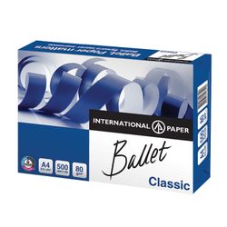 BALLET / Office paper A4, class "B", CLASSIC, 80 g / m2, 500 sheets, ColorLok, International Paper, 153% whiteness (CIE)