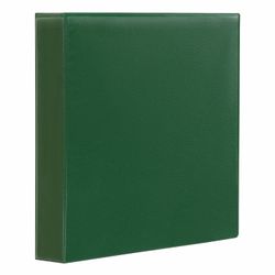 Chất kết dính 4 vòng có túi trong phía trước BRAUBERG, bìa cứng / PVC, 65 mm, màu xanh lá cây, tối đa 400 tờ