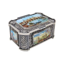 Ростовская финифть / Casket "Old Moscow"