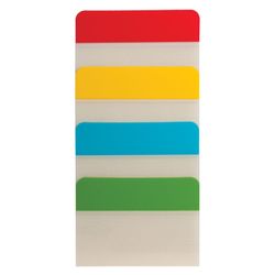 Bookmarks highlighters sheets of adhesive plastic BRAUBERG, 38х51 mm, 4 colors x 6 sheets
