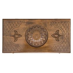 GamesDealer / Backgammon sculpté "Fleur", Ustyan