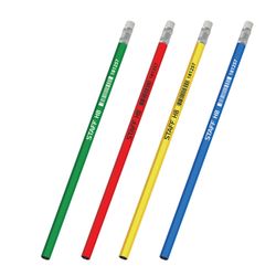 Pencil HSP STAFF, 1 PC., HB, with eraser, plastic case assorted