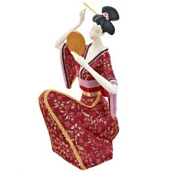 Porcelain figurine "Japanese woman with a mirror"