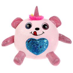 Мульти-Пульти / Multi-Multi / Soft toy "Round with sequins in the heart"