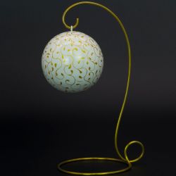 Промысел / Fishing / Christmas tree wooden ball, 80 mm