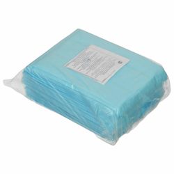 HEXA / Non-sterile disposable sheets, set of 10 pcs., 70x200 cm, laminated spunbond 40 g / m2, blue