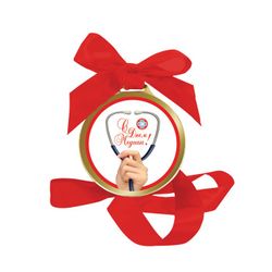 Chocolate medal "Day of the doctor!" red