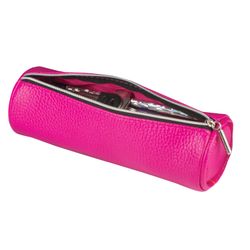 Pencil case-cosmetic bag BRAUBERG under textured skin, Exotic, pink, 20х6х6 cm