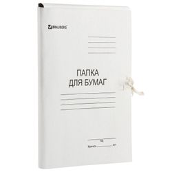 Folder đựng giấy tờ có dây buộc, BRAUBERG tráng bìa cứng, 440 g / m2, tối đa 200 tờ