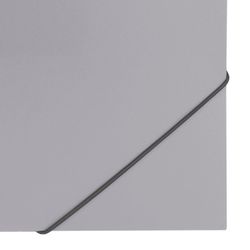 Binder mit Gummibändern BRAUBERG "Office", grau, bis 300 Blatt, 500 µm