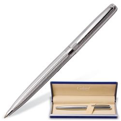Pen gift ball GALANT "Freiburg", case silver engraved, chrome-plated parts, burner Assembly 0.7 mm, blue