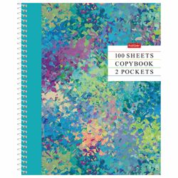 HATBER / Notebook А5 100 l. spiral, cage, glossy varnish, pocket, "Stylish book" / 12 pcs.
