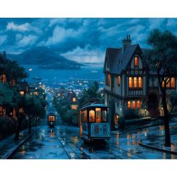 Опт-картина / Pittura con i numeri 40x50 Viaggio serale