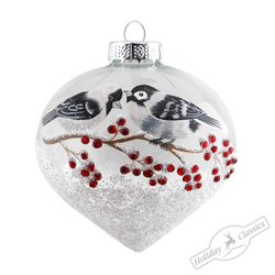 Holiday Classics / Christmas tree toy "Birds in the snow", 6 pcs